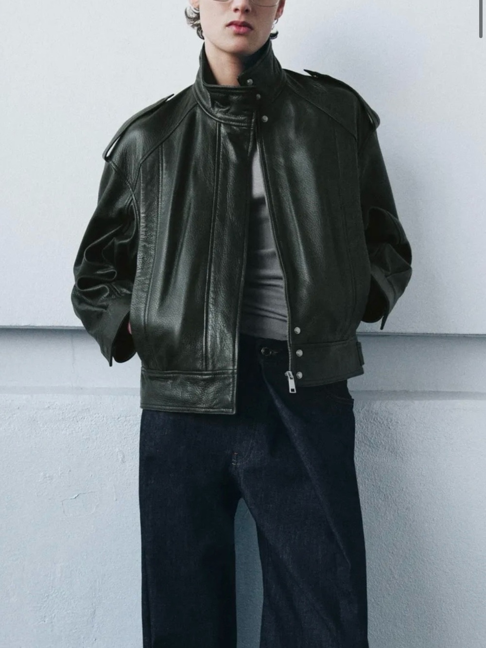 Zara Limited Edition Leather Jacket 100% leather - Picture 2 of 4